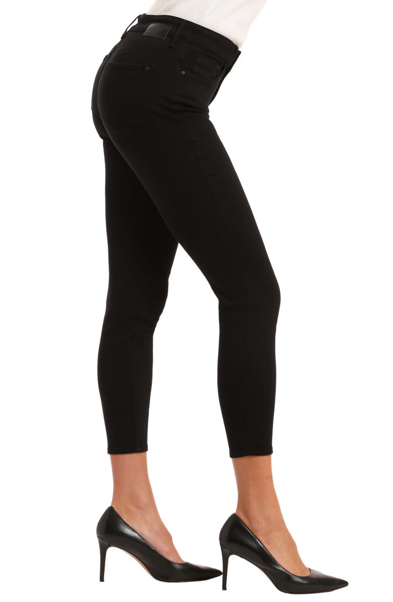 Mavi Jeans Emma Mid Rise Slim Boyfriend Jeans, Alternate, color, Stay Black Supersoft