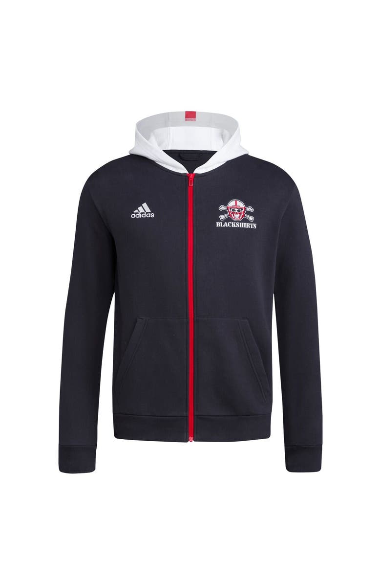 adidas Men's adidas Black Nebraska Huskers Blackshirts Full-Zip Hoodie, Alternate, color, Black