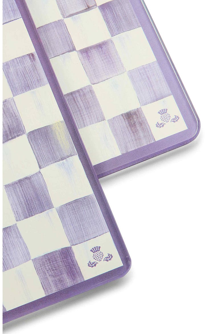 Violet Check Set of 2 Glass Cutting Boards, Alternate, color, VIOLET