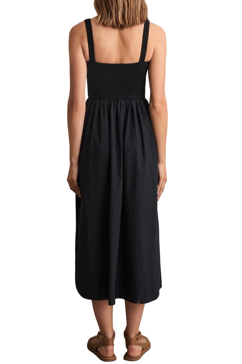 Kori Mixed Media Dress, Alternate, color, NAVY