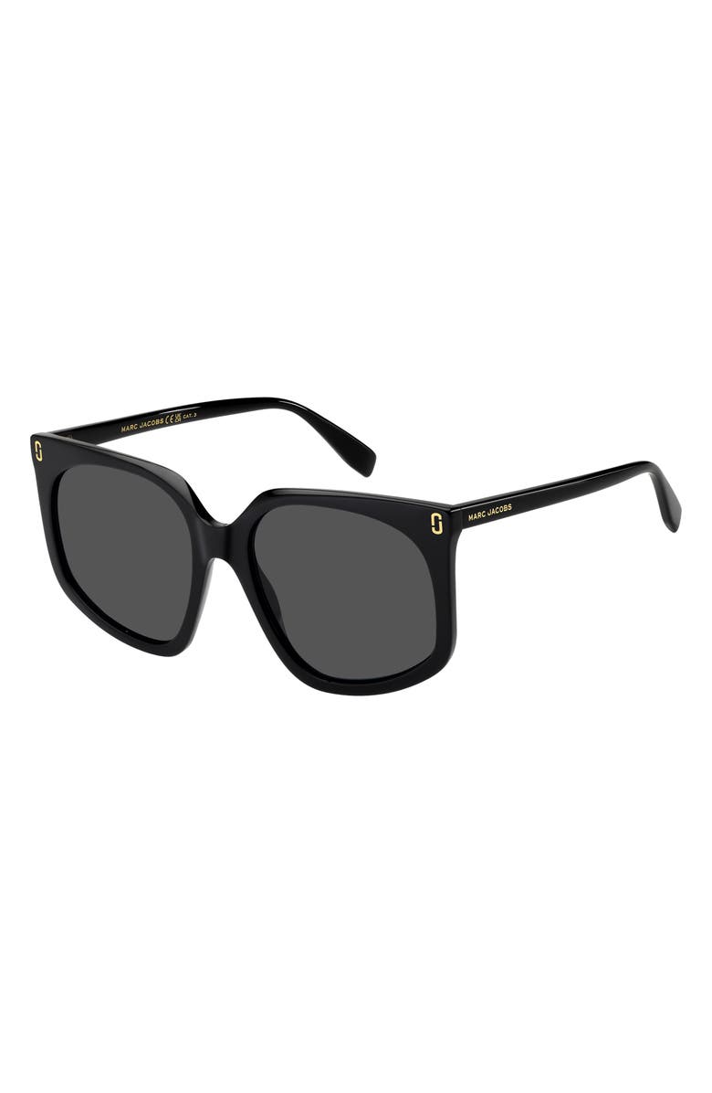 Marc Jacobs 57mm Geometric Square Sunglasses, Alternate, color, 