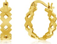 SIMONA 'X' Hoop Earrings