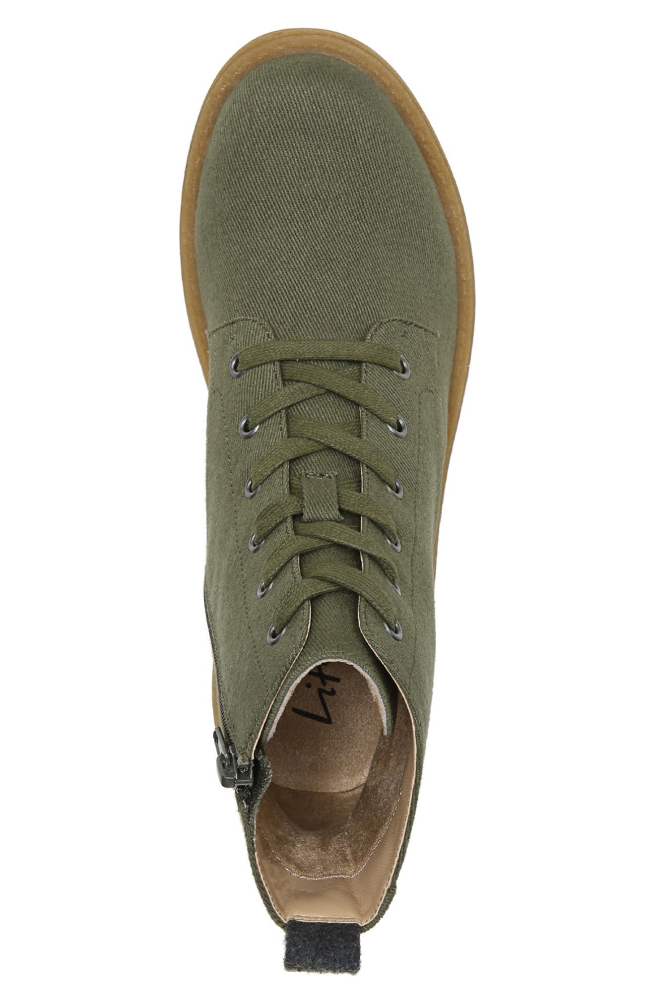 LifeStride Kunis Canvas Lug Sole Boot, Alternate, color, 