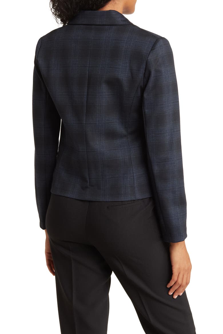 Long Sleeve Ponté Blazer, Alternate, color, BLACK