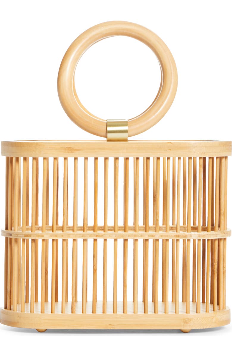 Cult Gaia Mini Coco Top Handle Bamboo Bag, Alternate, color,