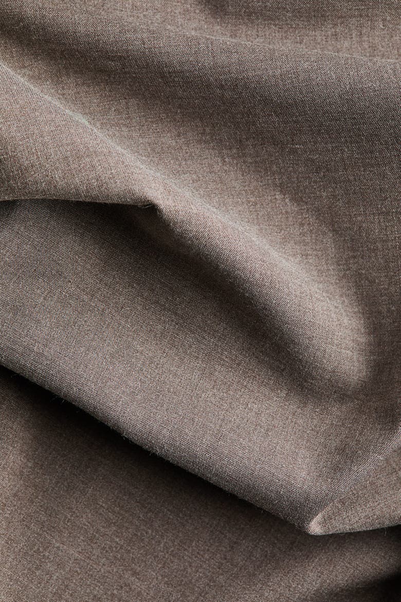 Tie-detail Boat-neck Top, Alternate, color, Dark taupe