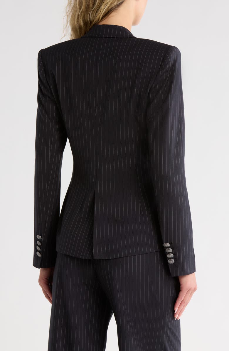 Ramy Brook Hanni Pinstripe Blazer, Alternate, color, Black Pinstripe