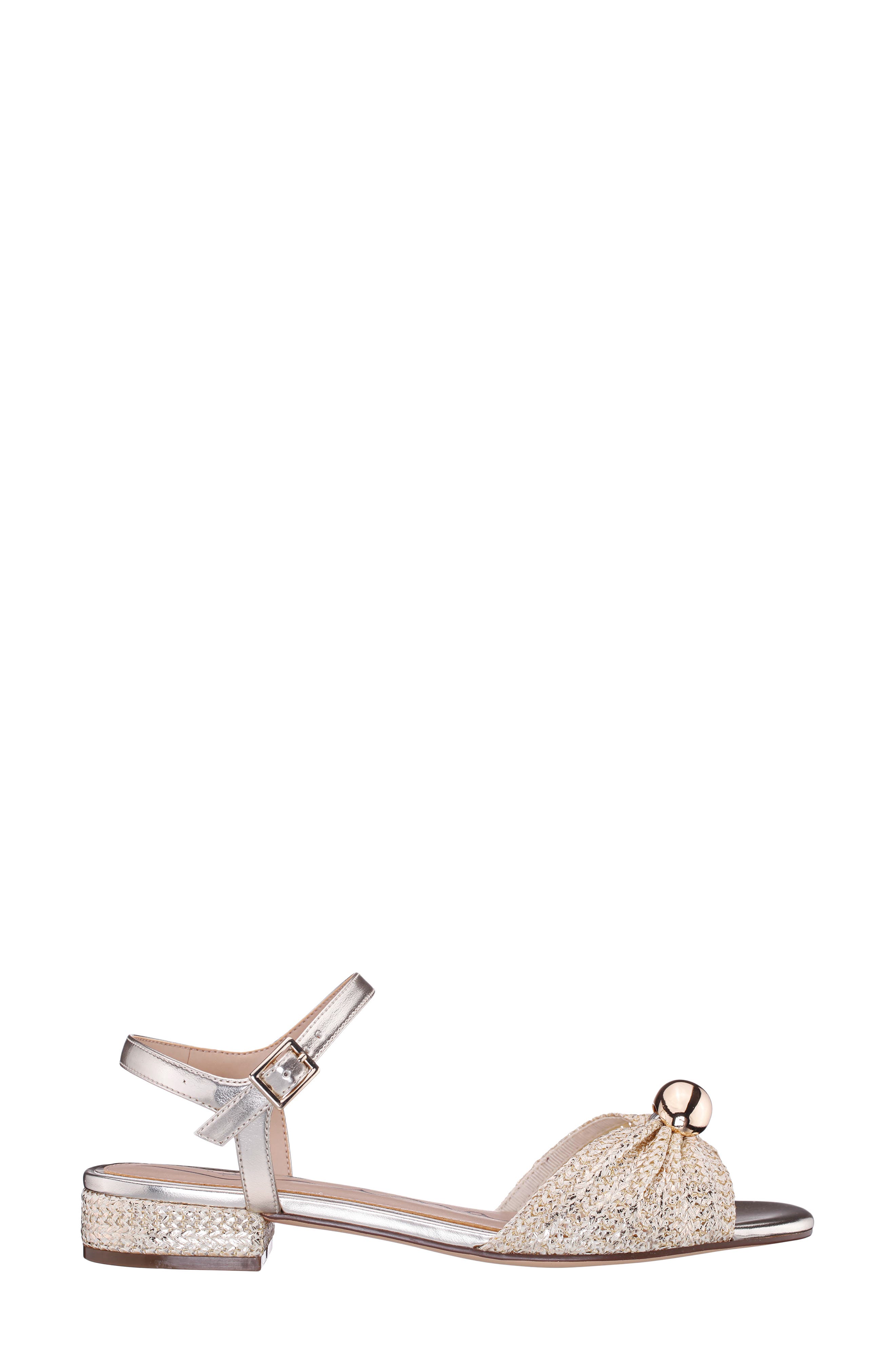 Slater Ankle Strap Sandal, Alternate, color, GOLD MULTI