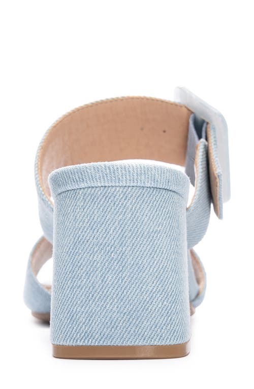 Cl By Laundry Betty Denim Slide Sandal In Light Blue