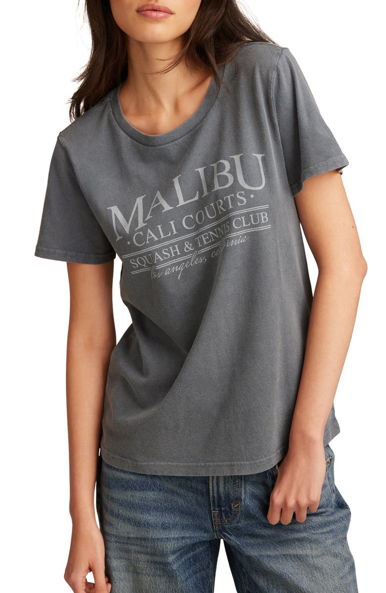 Lucky Brand Malibu Cotton Graphic T-Shirt, Main, color, 