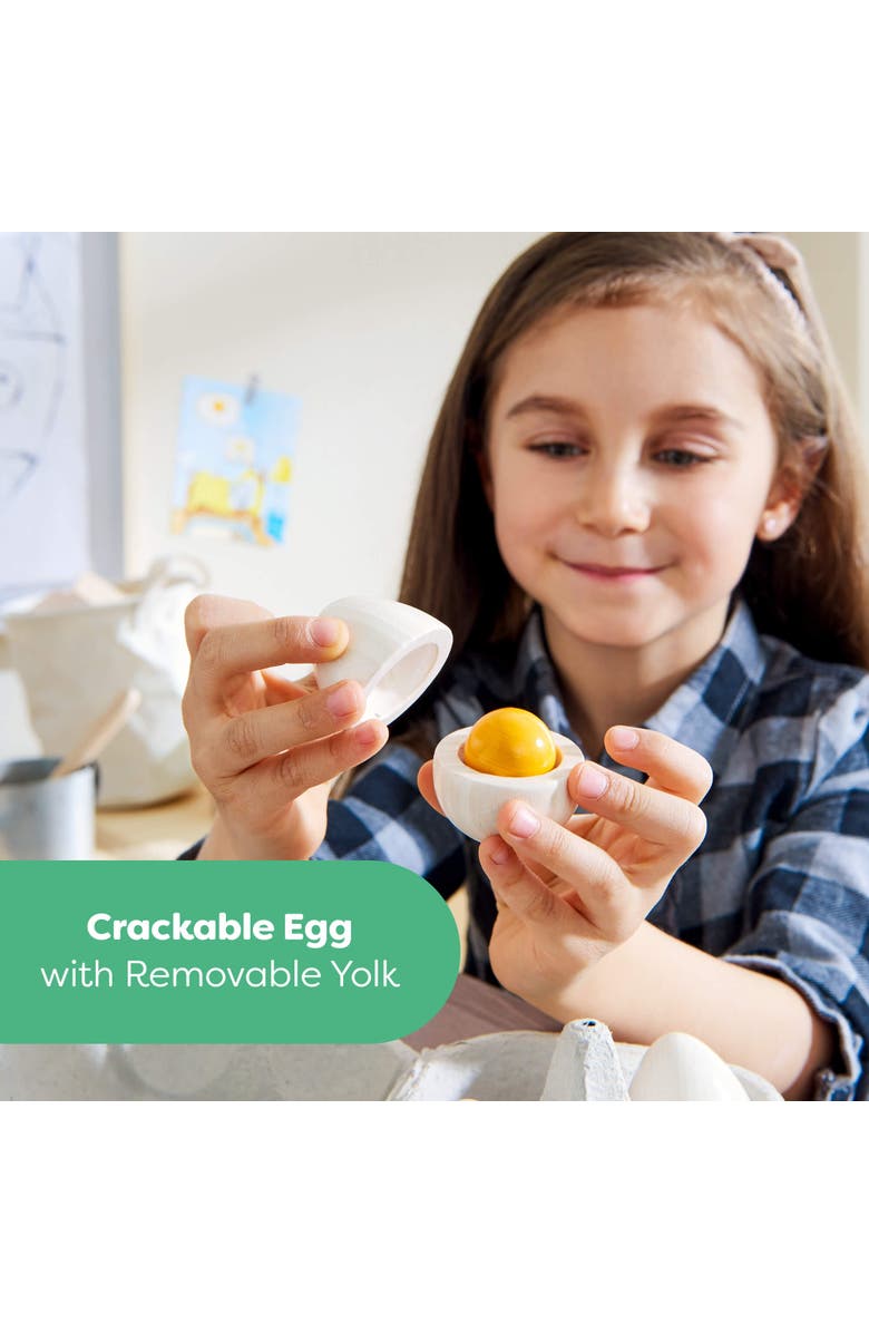 HABA Creative Play - Wooden Eggs Play Food Set, Alternate, color, Multi