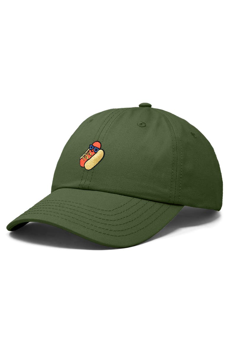 Dog Days Embroidered Casual Cap, Alternate, color, Olive