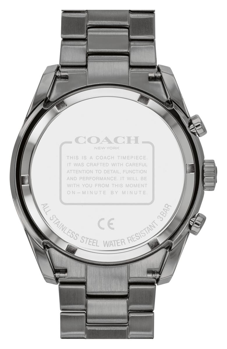 COACH Preston Chronograph Bracelet Watch, 44mm, Alternate, color, 