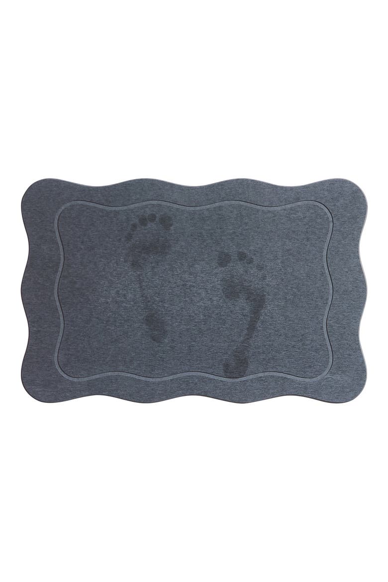 Pink Bow Bath Mat, Alternate, color, GREY