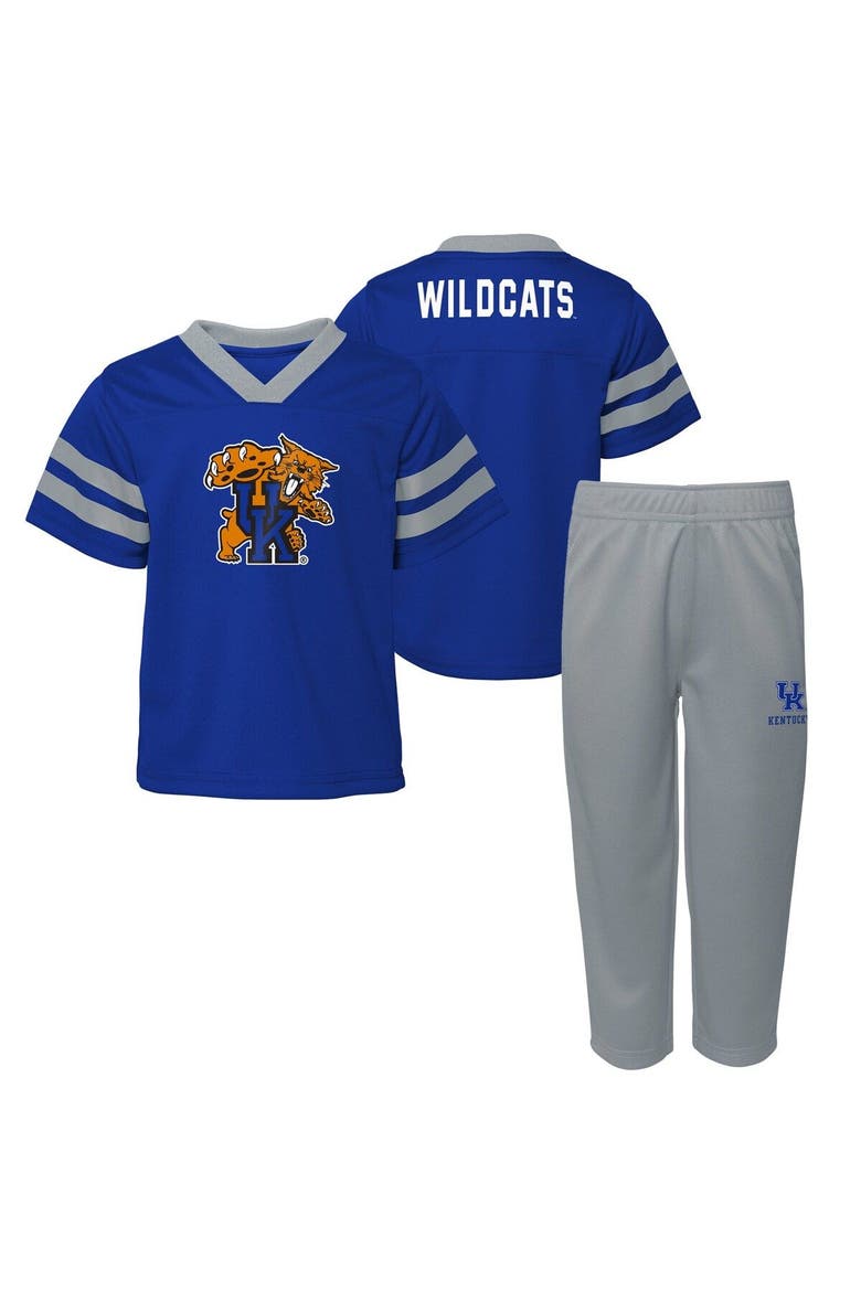 Toddler Royal Kentucky Wildcats Two-Piece Red Zone Jersey & Pants Set, Main, color, Royal