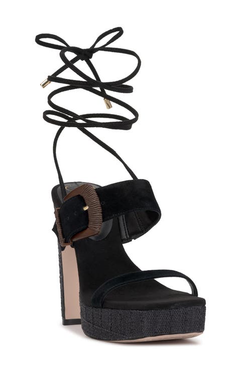 Caelia Ankle Wrap Platform Sandal (Women)