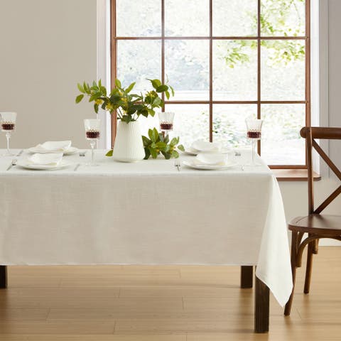 Classic Embroidered Border Tablecloth