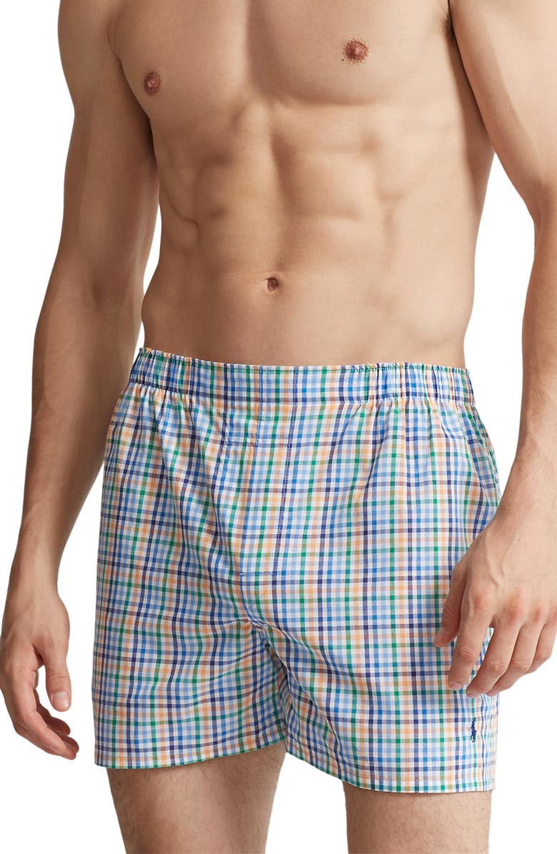 Polo Ralph Lauren 3-Pack Assorted Cotton Boxers, Alternate, color,