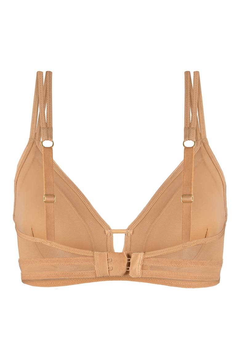 The Mesh Trim Bralette, Alternate, color, WARM OAK