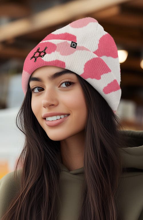 Dalix Molecule Beanie In Pink Camo