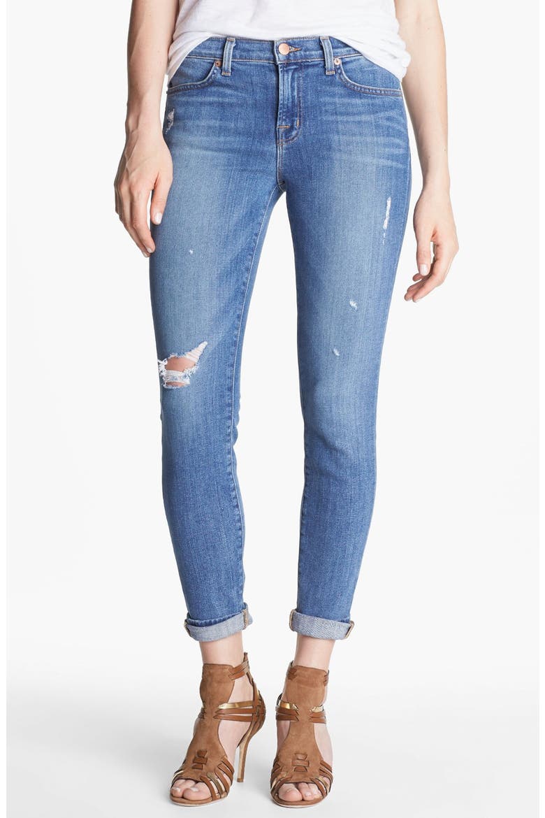 Mid-Rise Skinny Jeans, Main, color, REVENGE
