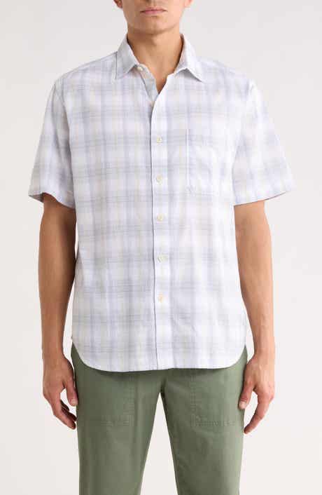 Tommy Bahama Cool Caribbean Plaid Short Sleeve Button-Up Shirt