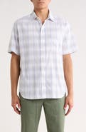 Tommy Bahama Cool Caribbean Plaid Short Sleeve Button-Up Shirt