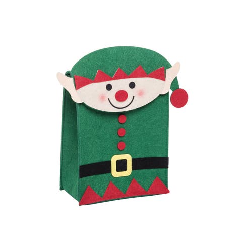 Small Elf Felt Gift Bag