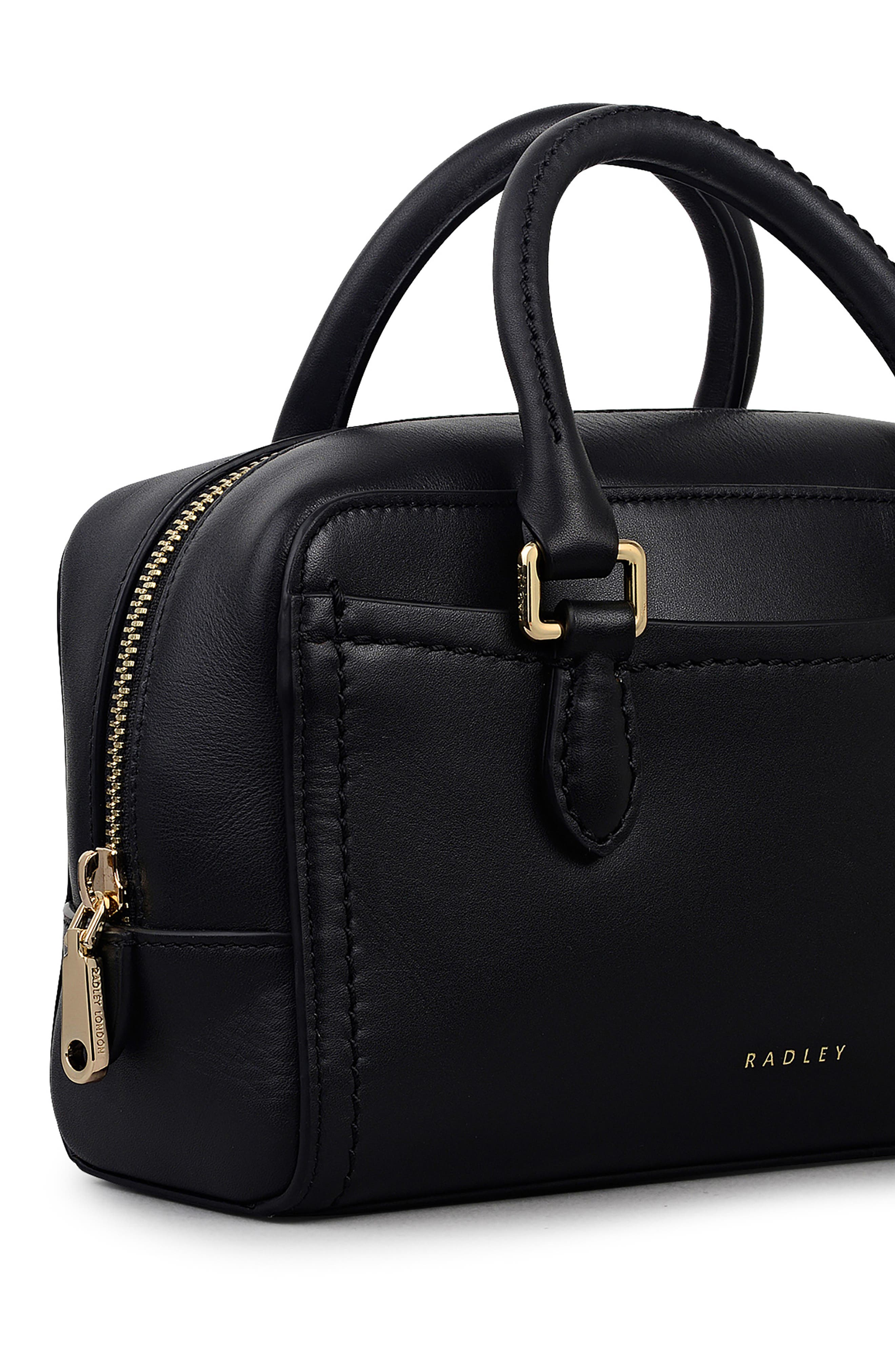 Radley Mini Portland Way Zip Tote Bag, Alternate, color, Black