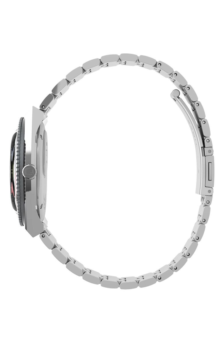 Timex<sup>®</sup> Q GMT Bracelet Watch, 38mm, Alternate, color, Stainless Steel