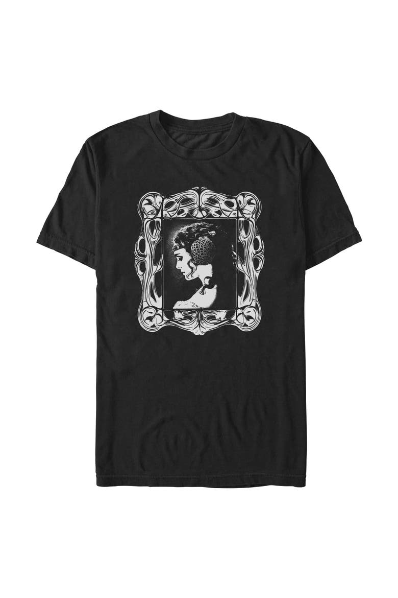 Men's Star Wars Attack of the Clones Framed Padme Profile  Graphic T-Shirt, Main, color, Black
