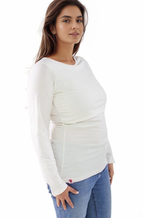 The Bshirt Womens Long Sleeve Nursing Top