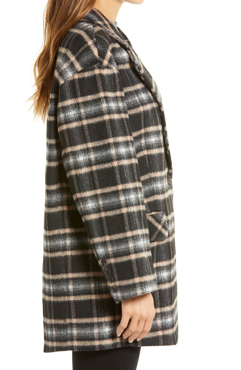 Avec Les Filles Plaid Oversize Blazer Coat, Alternate, color,