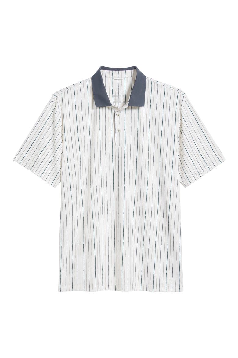 Trail Stripe Golf Polo, Alternate, color, VINTAGE WHITE