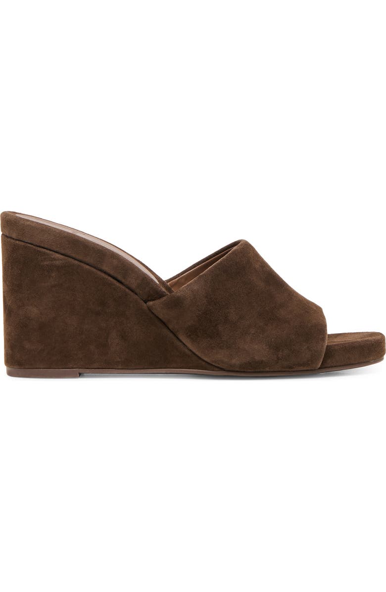 Dolce Vita Holta Wedge Sandal, Alternate, color, Dark Brown Suede
