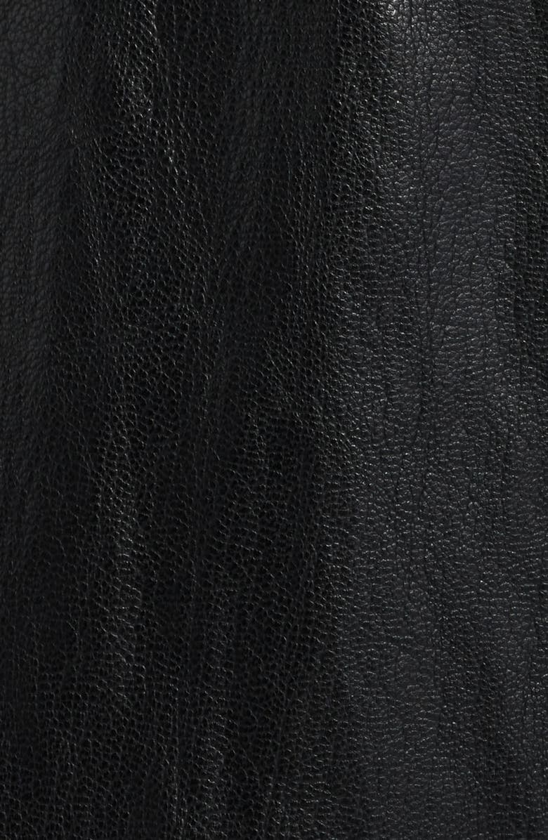 KOBI HALPERIN Rhea Faux Leather Midi Skirt, Alternate, color, Black