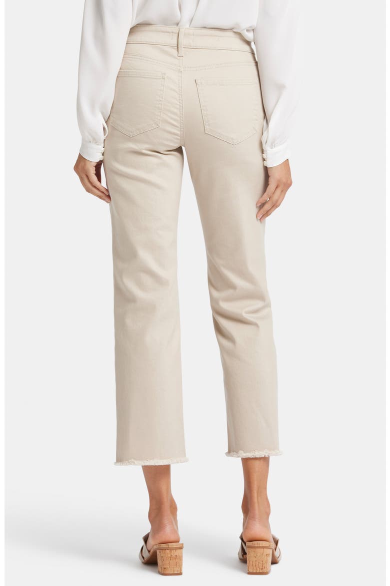 Marilyn Frayed Ankle Straight Leg Jeans, Alternate, color, FEATHER