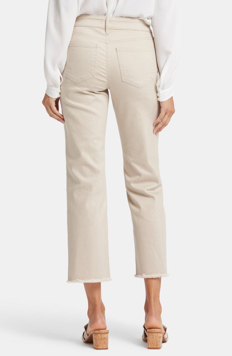 NYDJ Marilyn Frayed Ankle Straight Leg Jeans, Alternate, color, Feather