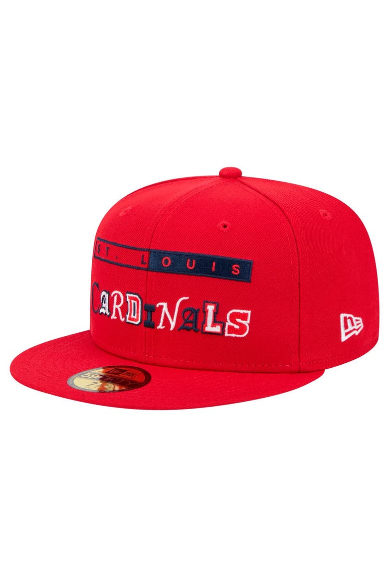 Men's New Era Red St. Louis Cardinals Ransom 59FIFTY Fitted Hat, Alternate, color, Red