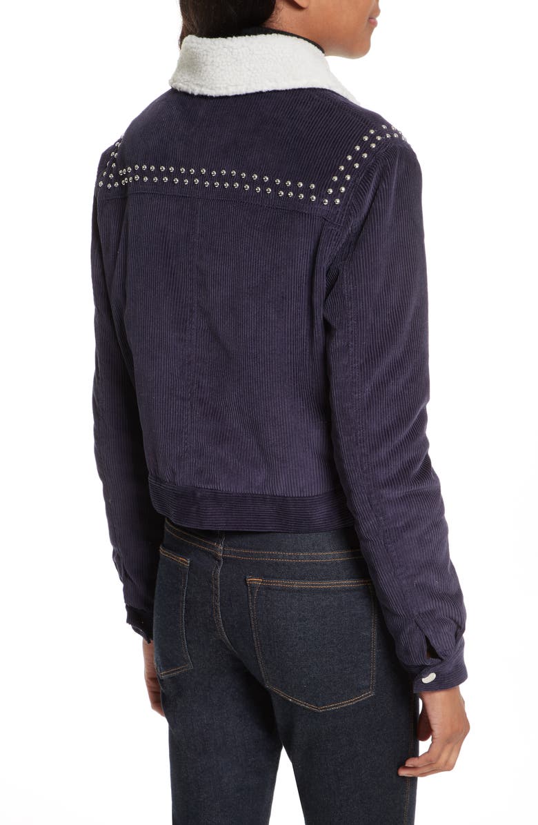 Rebecca Minkoff Koshova Faux Shearling Jacket, Alternate, color, 