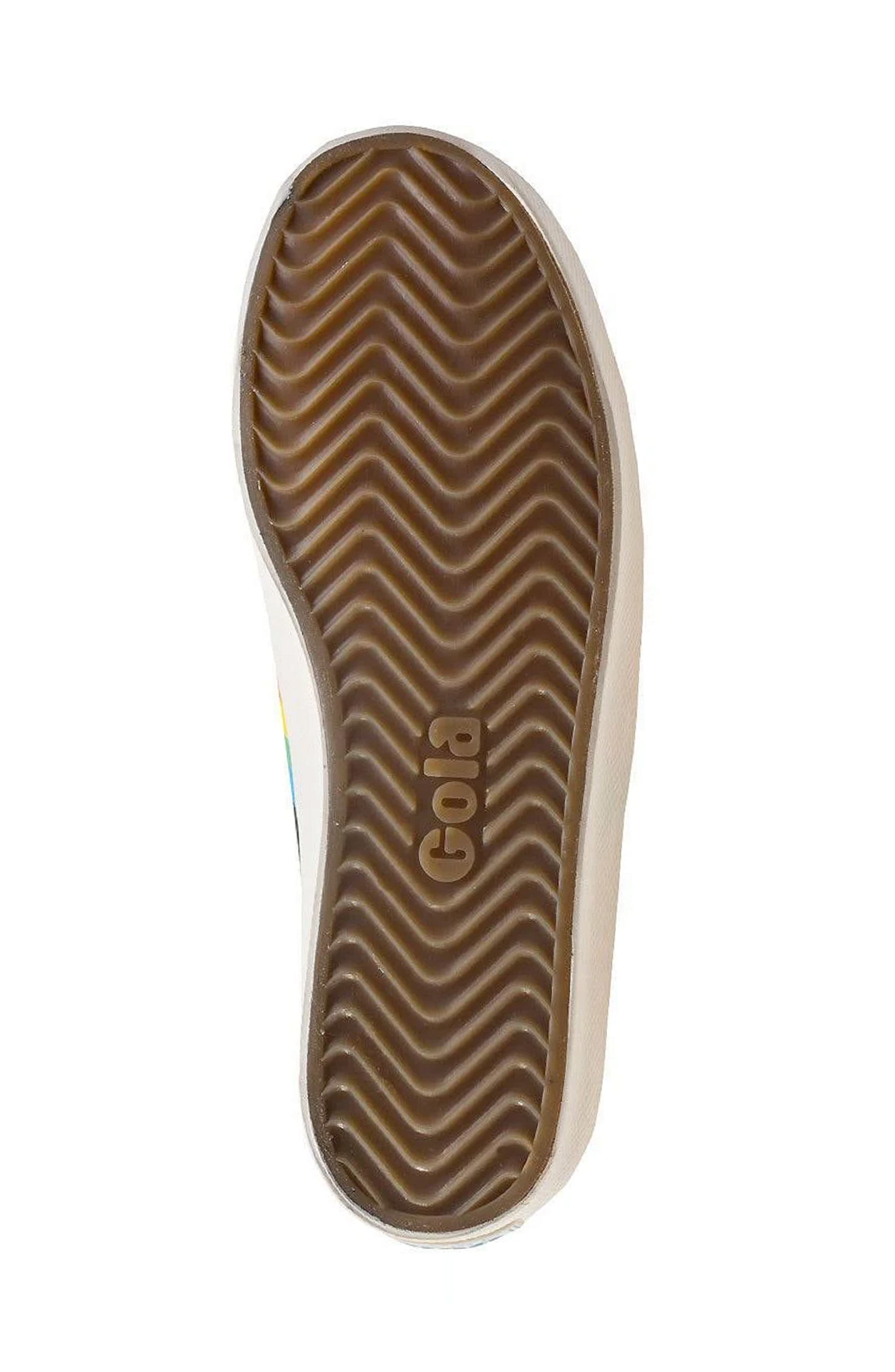 Gola Coaster Rainbow Striped Sneaker, Alternate, color, 