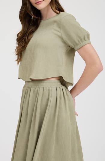 BLU PEPPER BLU PEPPER PUFF SLEEVE TOP