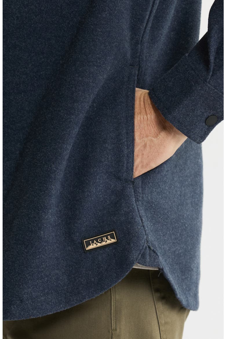 Brushed Knit Shirt Jacket, Alternate, color, NAVY