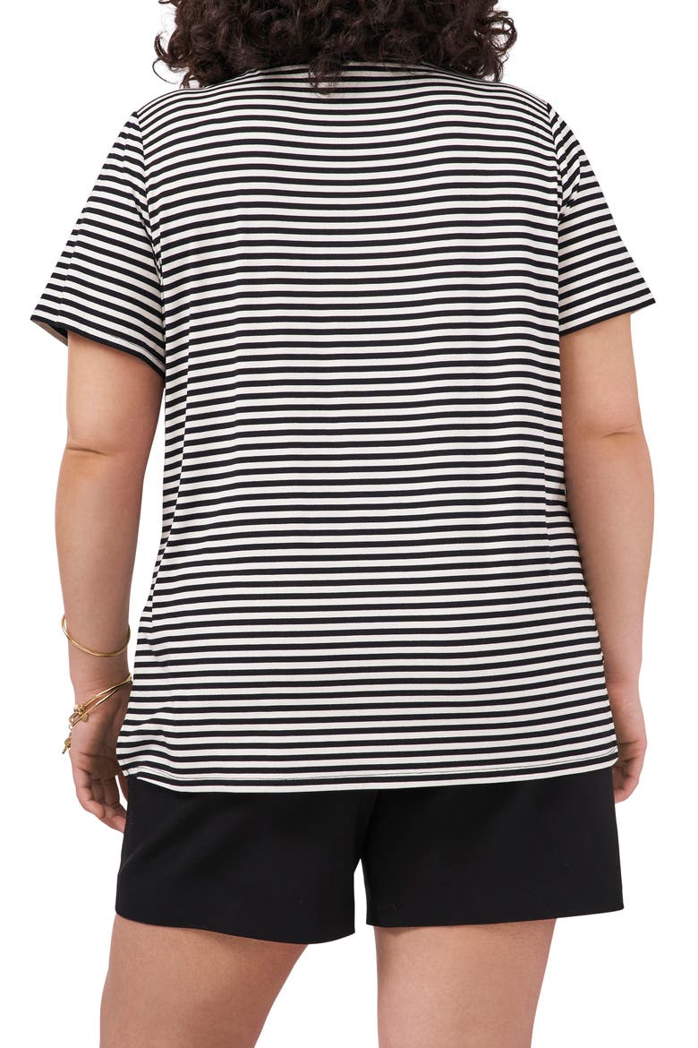 Stripe T-Shirt, Alternate, color, RICH BLACK