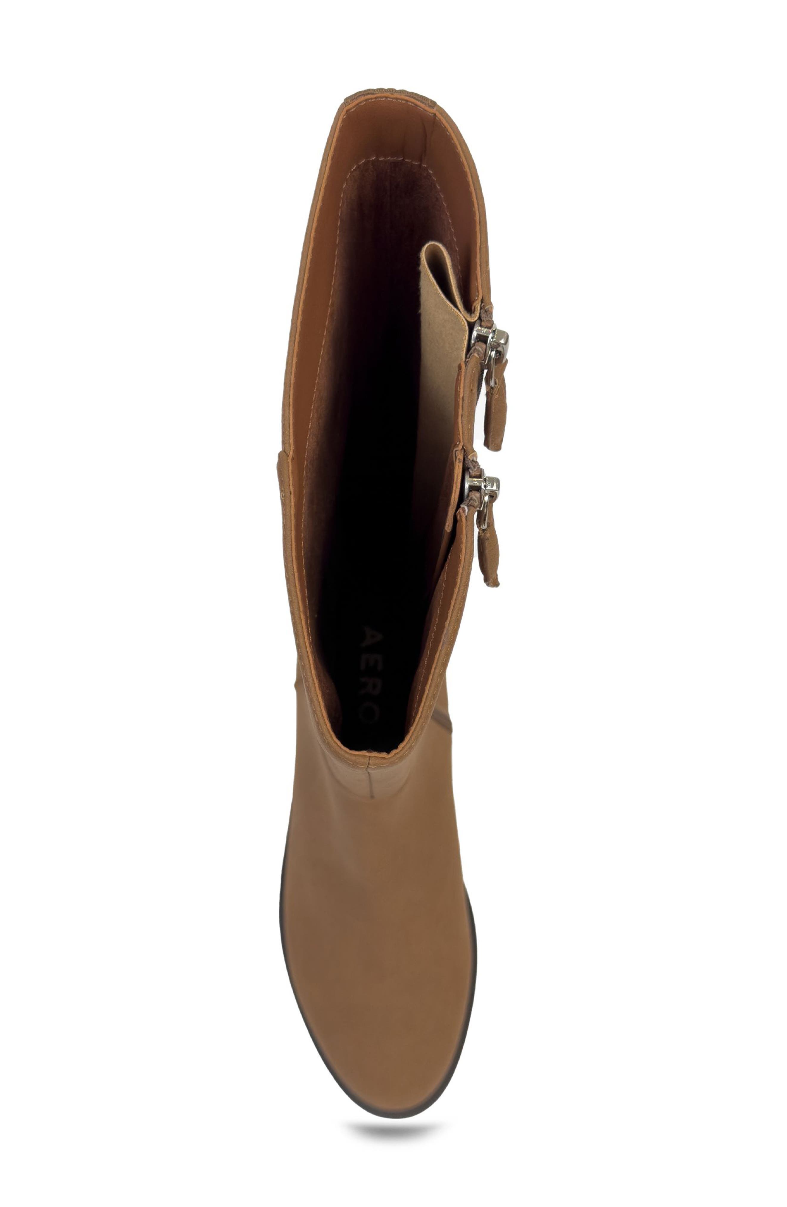 Aerosoles Prue Tall Boot, Alternate, color, Tan Faux Nubuck