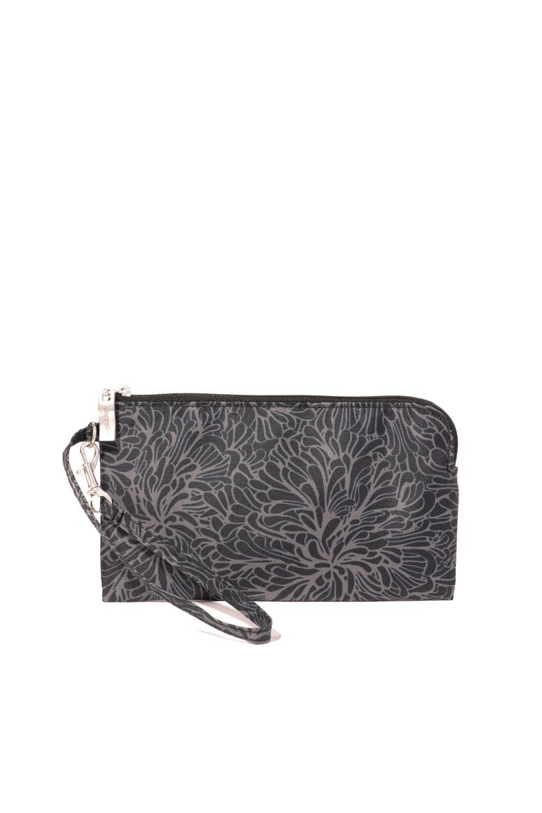 RFID Wristlet Wallet, Alternate, color, Midnight Blossom Print