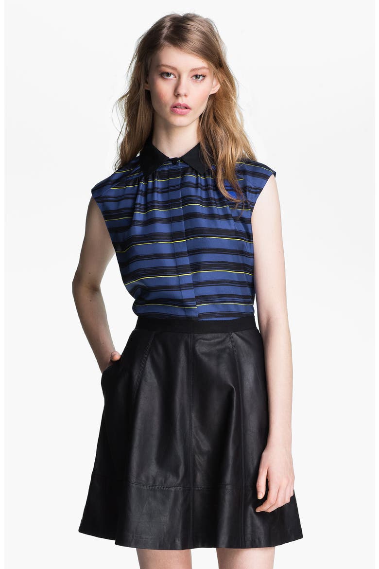 '' Silk Twill Blouse (Nordstrom Exclusive), Alternate, color, TRENDY STRIPE PRINT