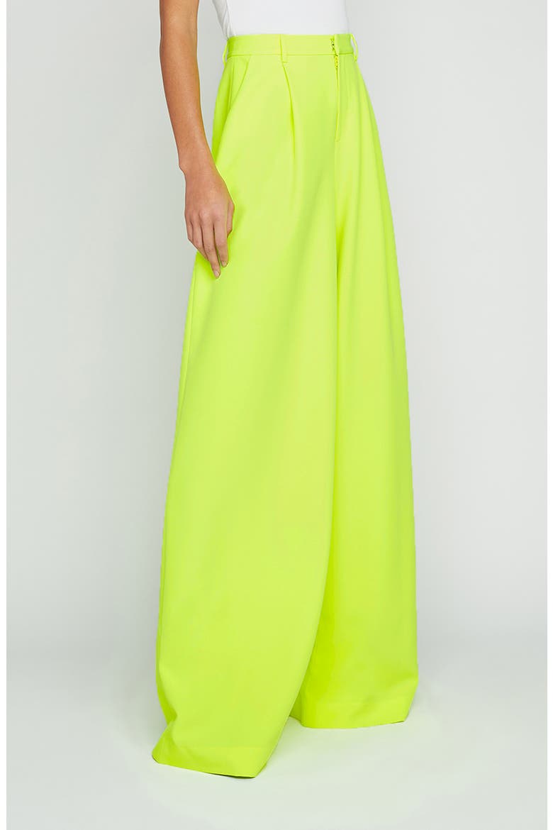 Caspian Wide Leg Pants, Alternate, color, NEON CITRUS