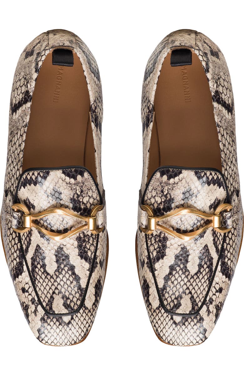 Magnanni Priscilla Python Embossed Leather Loafer, Alternate, color, Faux Python