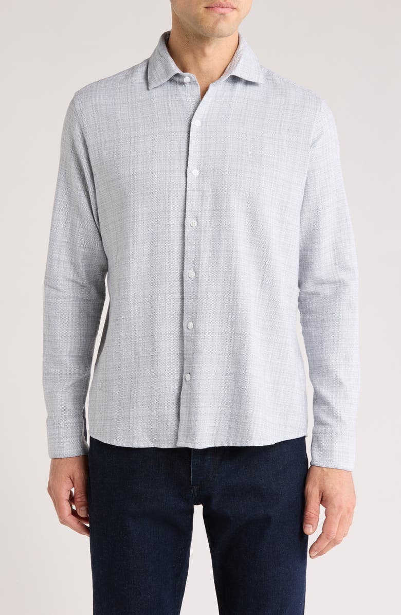 Robert Barakett Cunningham Plaid Cotton Button-Up Shirt, Main, color,